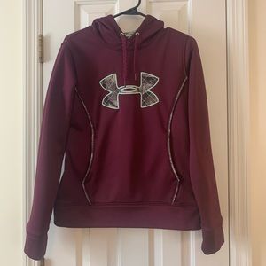 Maroon and Camp Under Armour Hoodie